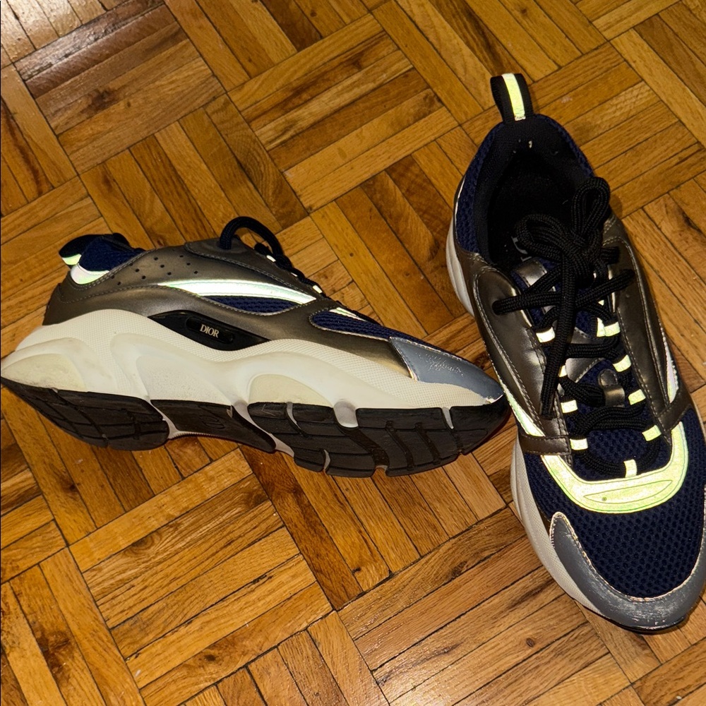 Dior Navy and Gray Sneakers - Picture 3 of 5